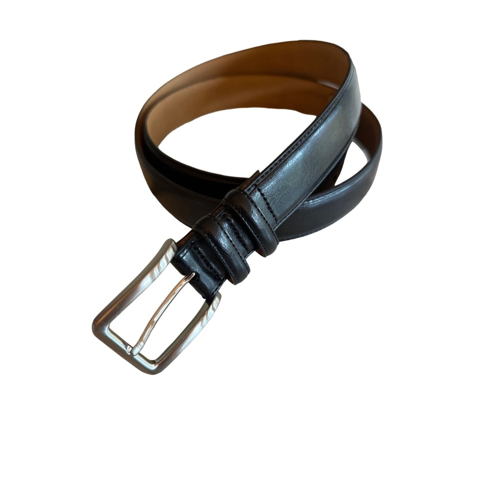 Mens‎ Black Laminated Leather Belt Size 44